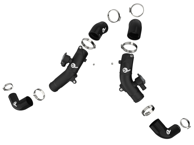 aFe 22+ Toyota Tundra V6-3.5L (tt) BladeRunner 2.5in Aluminum Hot Charge Pipe - Black - 46-20568-B