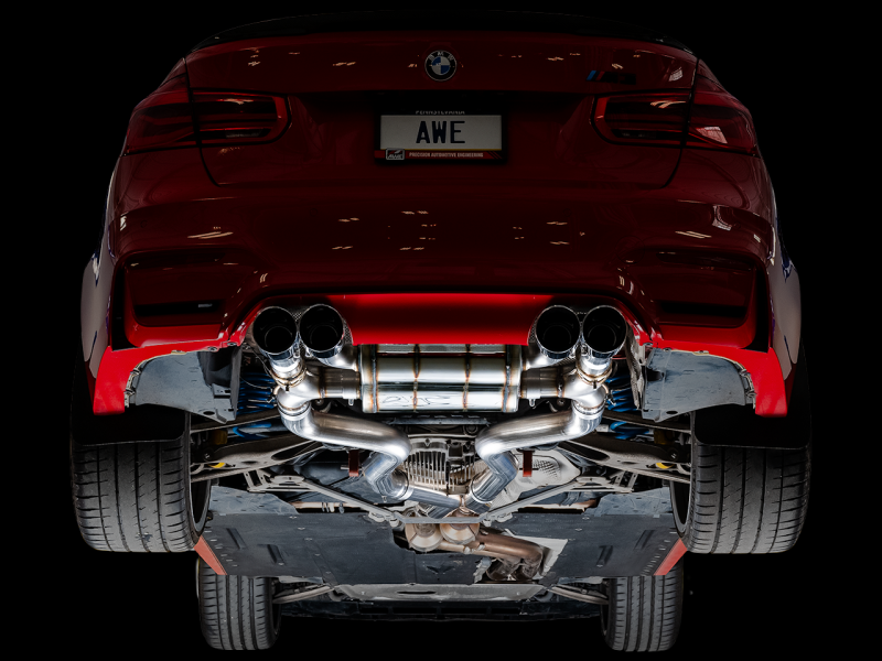 AWE Tuning BMW F8X M3/M4 SwitchPath Catback Exhaust - Chrome Silver Tips - 3025-42070