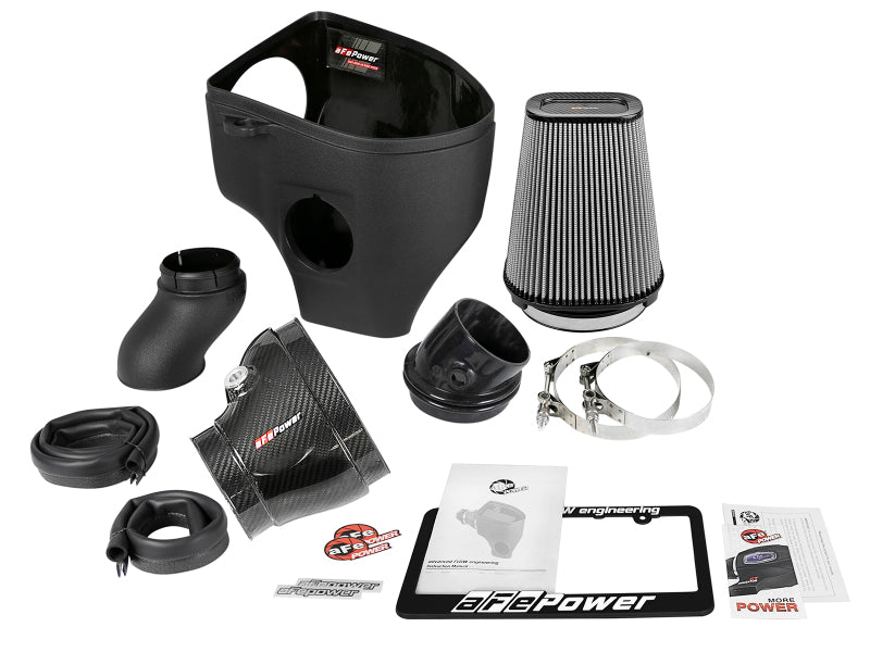 aFe Magnum Force Stage-2 Track Series Carbon Fiber AIS w/Pro Dry S Media-18 Dodge Challenger V8-6.2L - 57-10001D