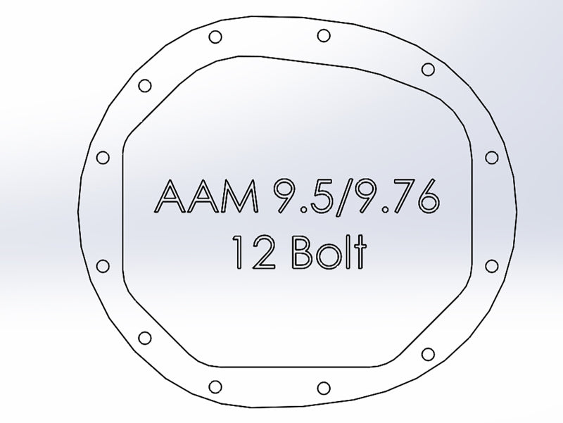 aFe Power Pro Series AAM 9.5/9.76 Rear Diff Cover Black w/Mach Fins 14-19 GM Silverado/Sierra 1500 - 46-71120B