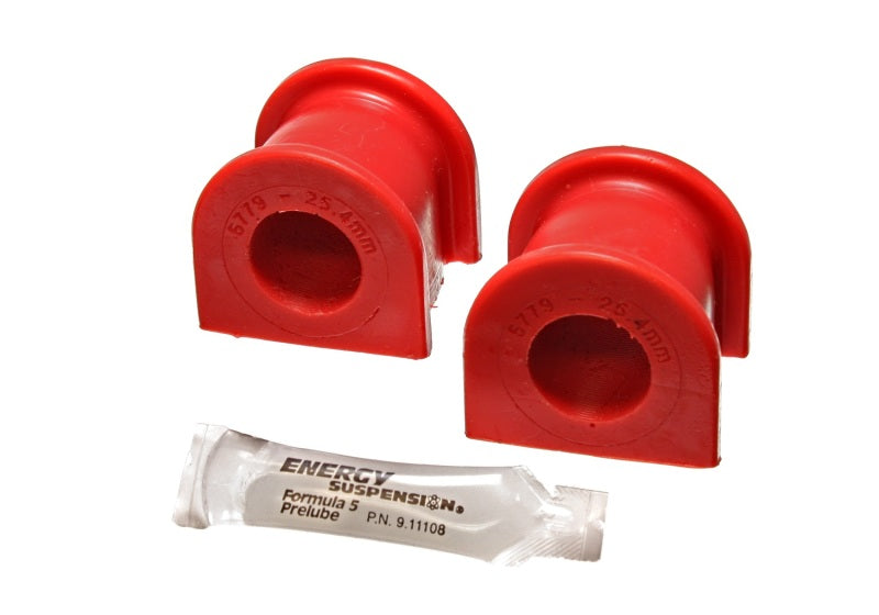 Energy Suspension 04-05 Acura TSX Red 25.4mm/1in Front Sway Bar Bushing Set - 16.5137R for 2004-2005 Acura TSX - front view