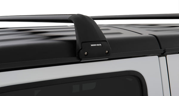 Rhino-Rack 07-22 Jeep Wrangler JK/JL 4 Door Hard Top Vortex SG 2 Bar Roof Rack - Black - SG59 for 2007-2026 Jeep Wrangler - f