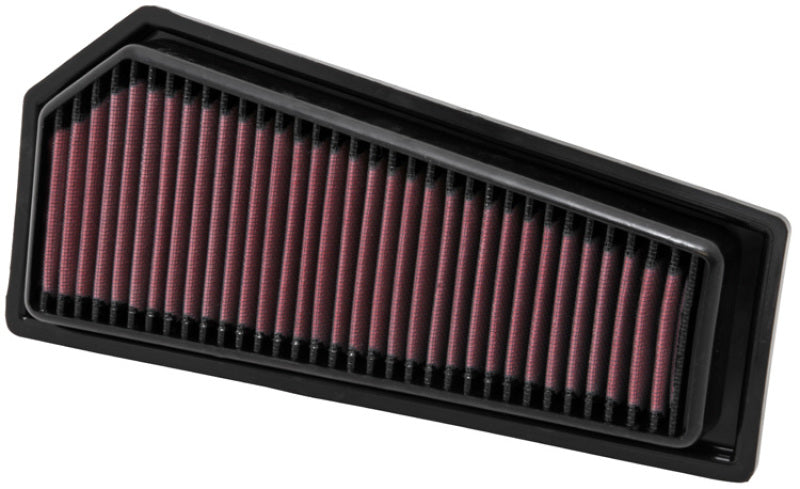 K&N 09-10 Mercedes Benz E250CGI 1.8L-L4 Drop In Air Filter - 33-2965 for 2012-2015 Mercedes Benz SLK - front view