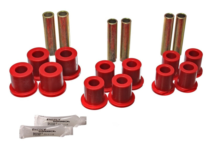 Energy Suspension Spring Bushings - Red - 4.2140R for 1980-1996 Ford Bronco - front view