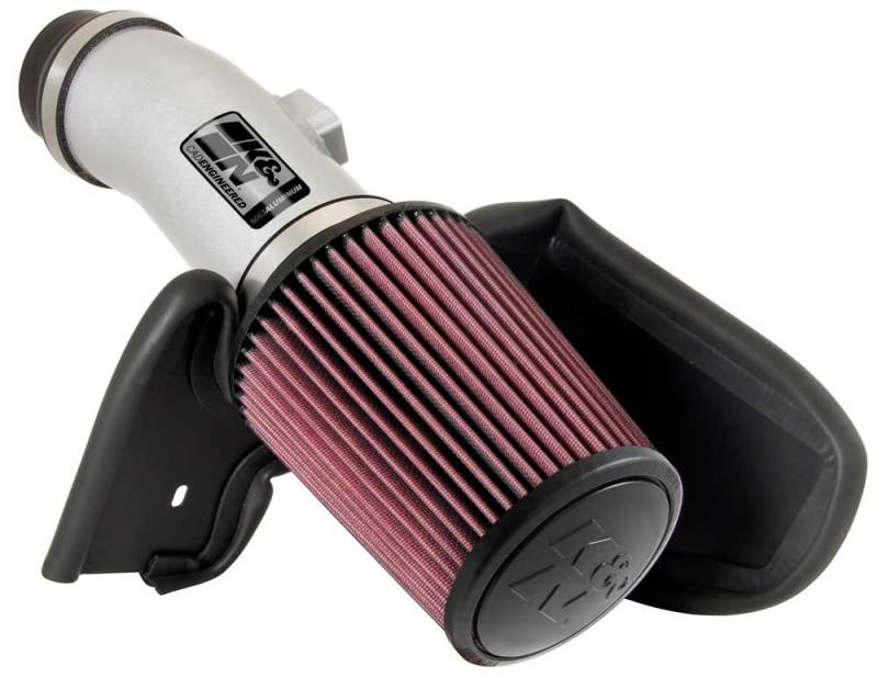 K&N 08 Honda Accord 3.5L-V6 Silver Typhoon Short Ram Intake - 69-1210TS