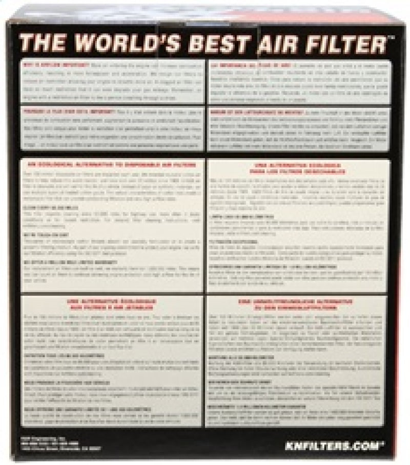 K&amp;N Filter Universal Rubber Filter-Rd Tapered 3in Flange ID x 6in Base OD x 5in Top OD x 5.563in H - RU-4990