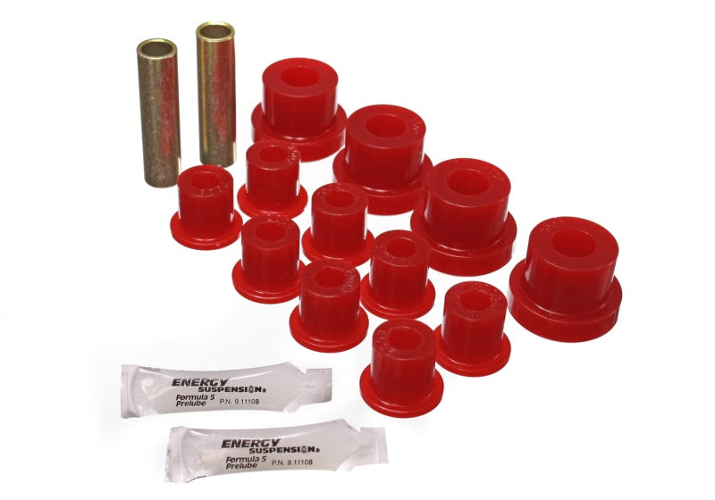 Energy Suspension Cj Frt Sprg Bush - Red - 2.2102R for 1976-1986 Jeep CJ7 - front view