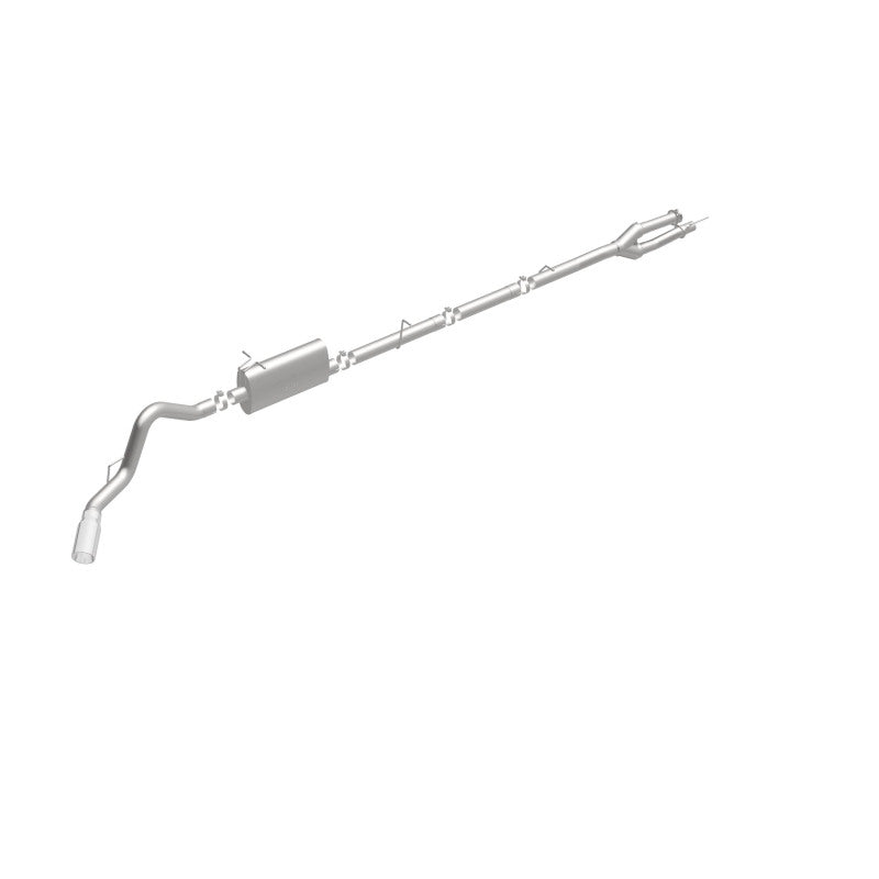 MagnaFlow Sys C/B 11-15 Ford Super Duty F250 6.2L EC CC, SS 3.5in Single Rear Pass Side Ext 5in Tip - 19174