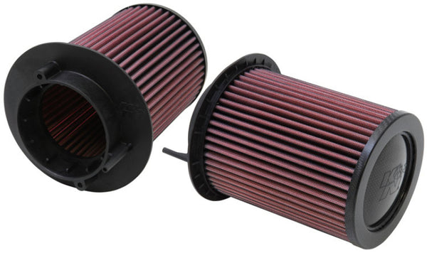 K&N Replacement Air Filter for 08-13 Audi R8 4.2L V8 - E-0668 for 2008-2015 Audi R8 - front view