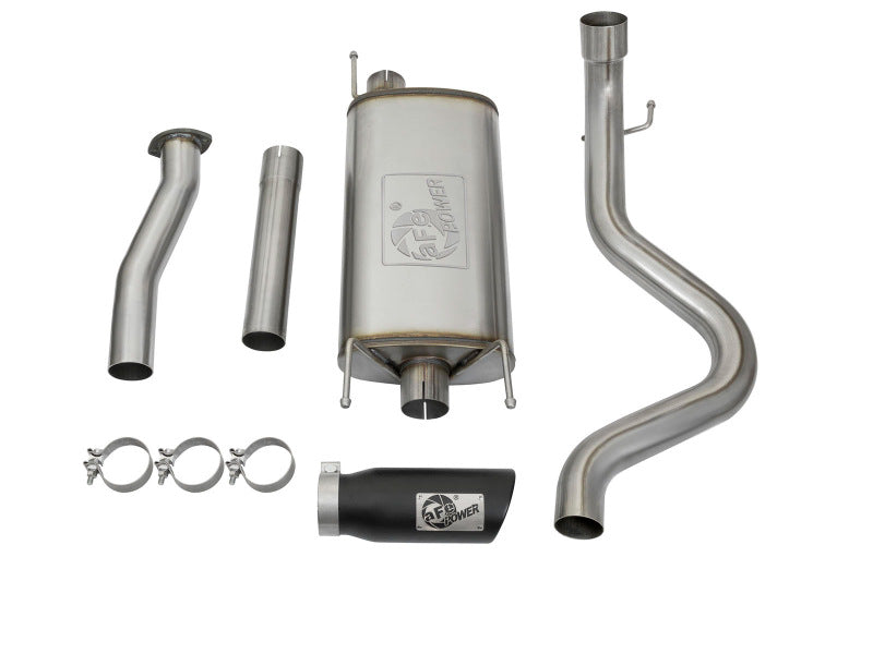 aFe MACHForce XP Cat-Back SS w/Black Tips 16 Toyota Tacoma V6-3.5L - 49-46026-B