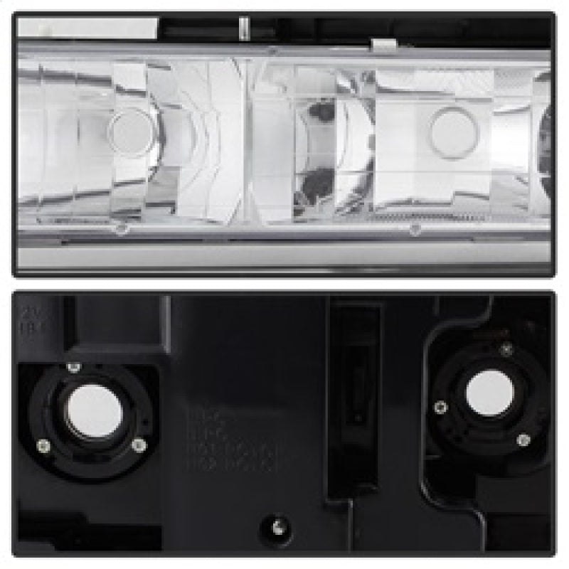 Xtune Chevy Suburban 94-98 Headlights w/ Corner &amp; Parking Lights 8pcs Chrome HD-JH-CCK88-AM-C-SET - 5069535
