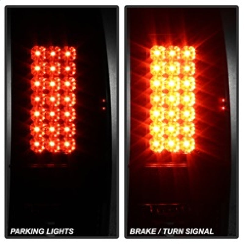 Spyder Ford Super Duty 08-15 LED Tail Lights Black ALT-YD-FS07-LED-BK - 5003898