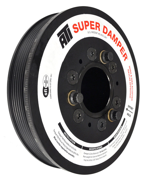 ATI Damper - 7.48in - Alum LW - 6 Grv - LS1/LS2 - F & V Body - No A/C - 3 Ring - ATI917302 by ATI