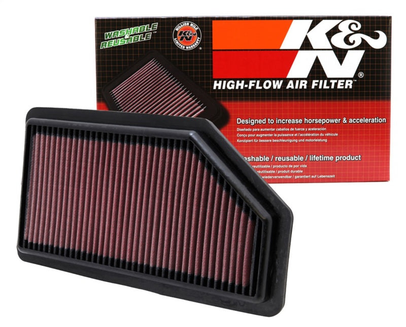K&N Replacement Air Filter for 11 -12 Honda Odyssey 3.5L V6 - 33-2461