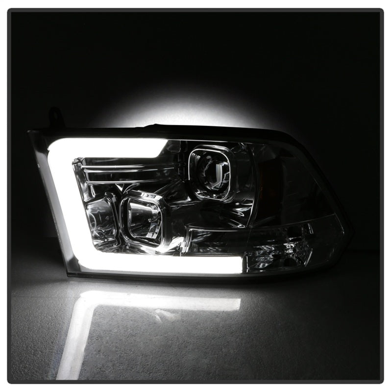 Spyder 09-16 Dodge Ram 1500 V2 Projector Headlights - Halogen - DRL - Chrome (PRO-YD-DR09V2-LBDRL-C) - 5084828