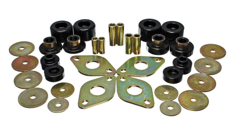 Energy Suspension 01-04 Toyota Pickup 2WD/4WD (Exc T-100/Tundra) Black Body Cab Mount Set - 8.4107G for 2001-2004 Toyota Taco