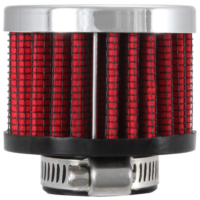 K&N 3/4 inch ID 2 inch OD 1.5 inch H Clamp On Crankcase Vent Filter - 62-1360 by K&N Engineering - side view