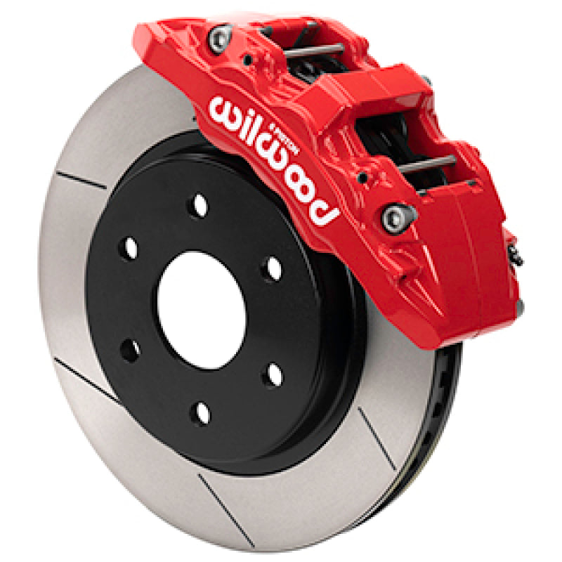 Wilwood 17-20 Ford F-150 Raptor Aero6-DM Front Brake Kit - Slotted - Red - 140-16808-R