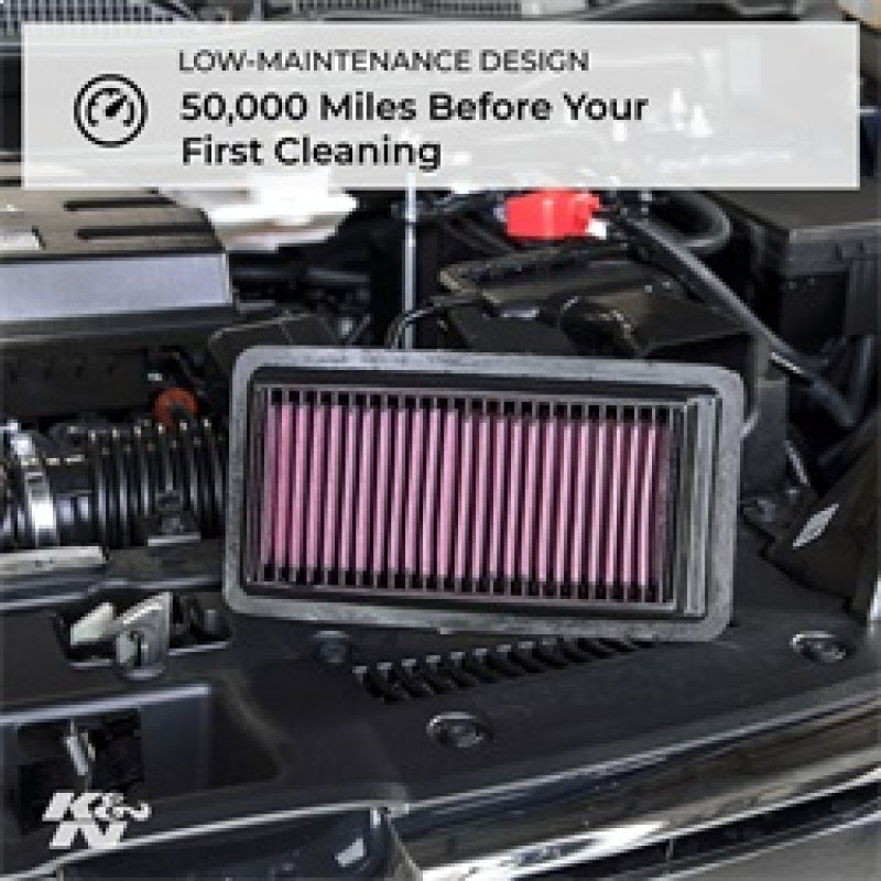 K&N Replacement Air FIlter 18-20 Suzuki Jimny II 1.5L L4 - 33-3151 by K&N Engineering - alternate view