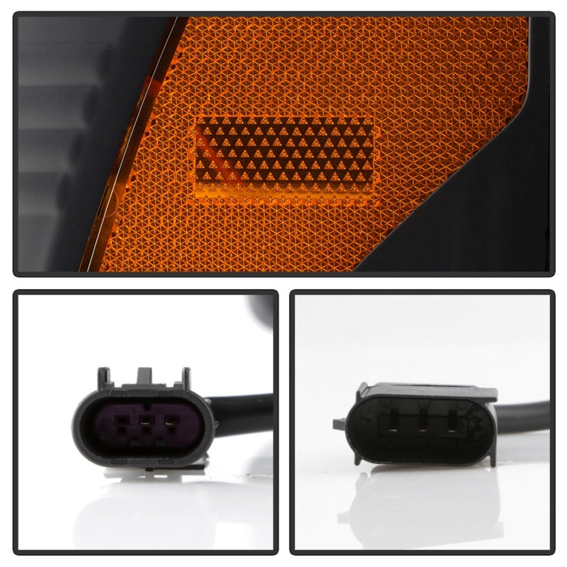 Spyder 17-18 Ford F250/F350/F450 Halogen Model Only -White Light Bar- Black- PRO-YD-FS17HALSI-BK - 5087850
