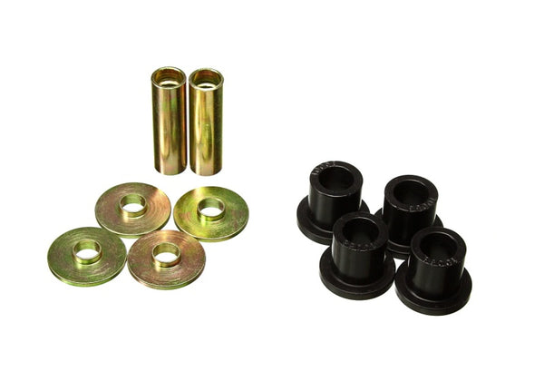 Energy Suspension 05-13 Toyota Tacoma 2wd/4wd Black Rack & Pinion Bushings - 8.10106G for 2005-2015 Toyota Tacoma - front vie