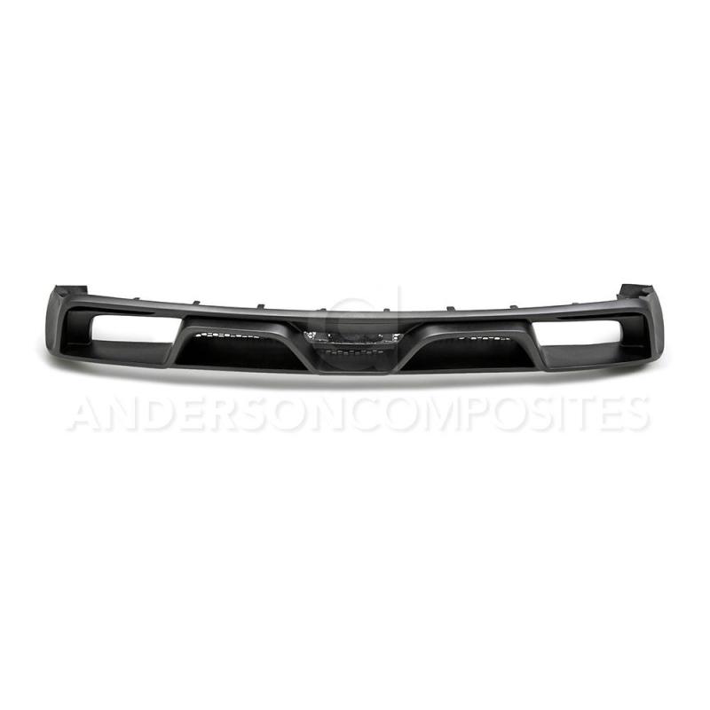 Anderson Composites 15-16 Ford Mustang R-Style Rear Valance (for Quad Tip Exhaust) - AC-RL15FDMU-GR-GF