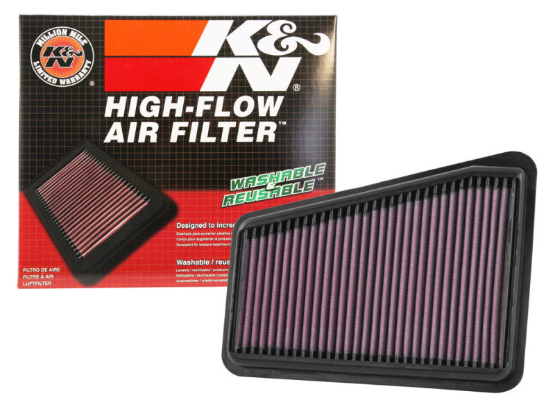 K&amp;N 2018 Kia Stinger GT V6-3.3L Left Side Drop In Air Filter - 33-5067