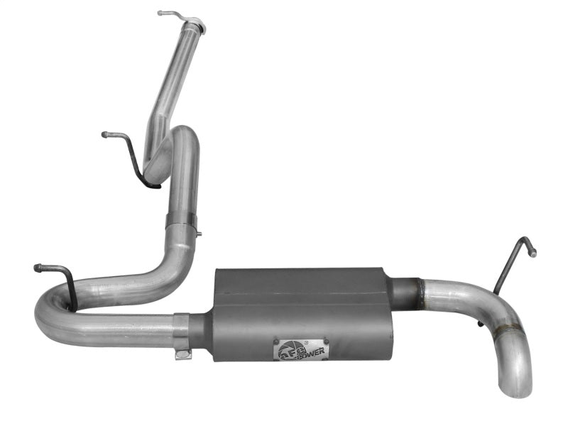 aFe Scorpion Exhaust System Cat Back 2.5in Aluminized Hi-Tuck 07-18 Jeep Wrangler JK V6 3.6/3.8L - 49-08043