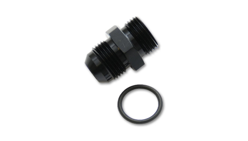 Vibrant -6AN Flare to AN Straight Cut Thread (9/16-18) w/ O-Ring Adapter Fitting - 16826