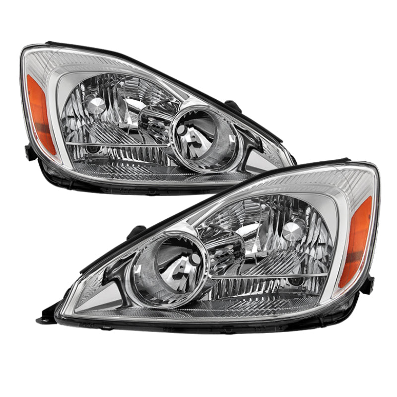 Xtune Toyota Sienna 2004-2005 Halogen Only OEM Style Headlights Chrome HD-JH-TSIE04-AM-C - 9029776