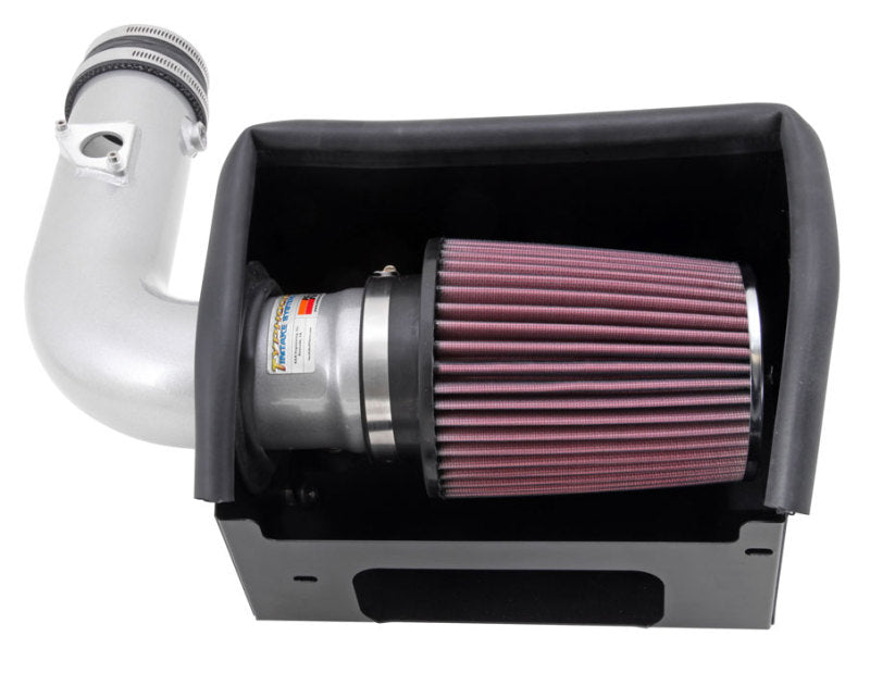K&amp;N 13 Subaru BRZ 2.0L / 13 Scion FR-S 2.0L Silver 69 Series Typhoon Intake - 69-8619TS