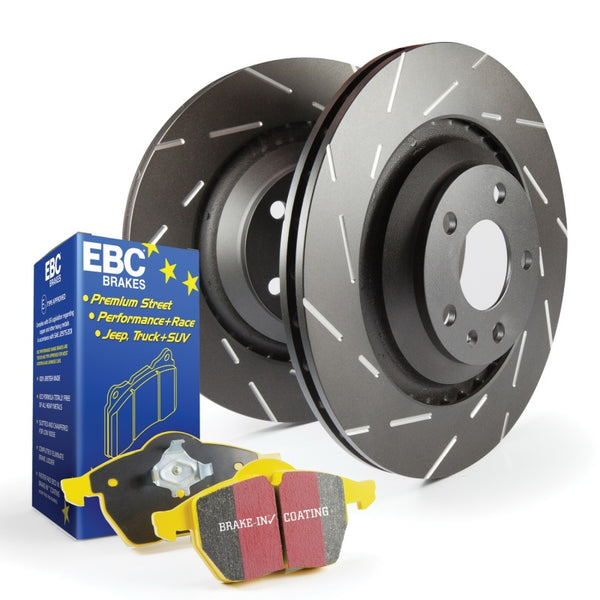 EBC S9 Kits Yellowstuff Pads and USR Rotors - S9KF1851 for 2014-2017 Mini Cooper - front view