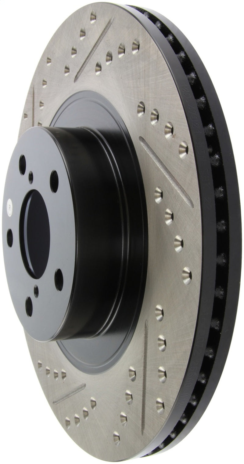 StopTech Slotted &amp; Drilled Sport Brake Rotor - 127.47021R