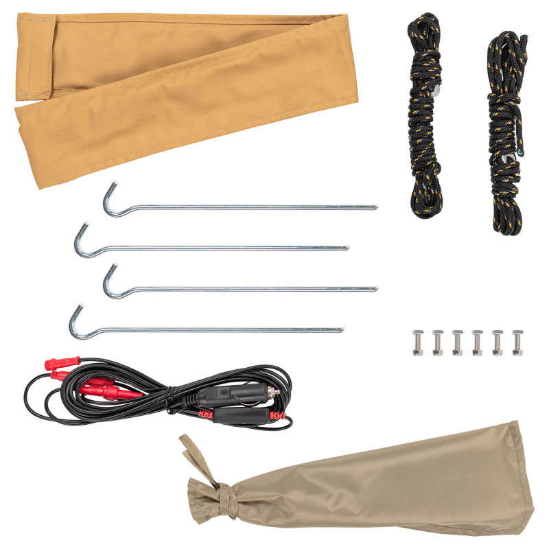 ARB Aluminum Awning Kit w/ Light 8.2ft x 8.2ft Includes Light Installed - 814411