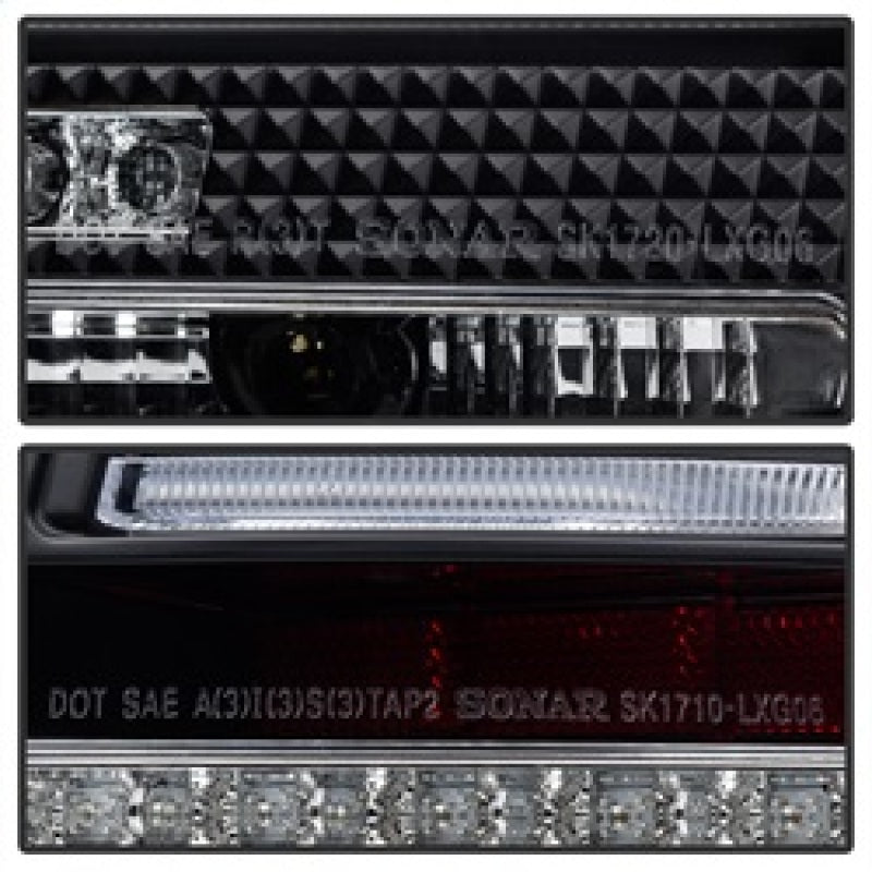 Spyder 07-11 Lexus GS 350 LED Tail Lights Black ALT-YD-LGS06-LED-BK - 5082596