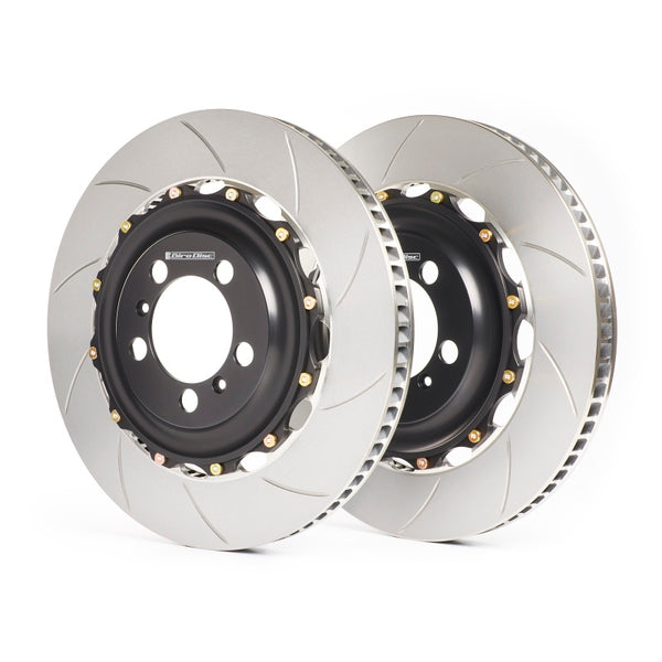 GiroDisc 2015+ Honda Civic Type R FK8 Slotted Front Rotors - A1-166 for 2017-2022 Honda Civic Type R