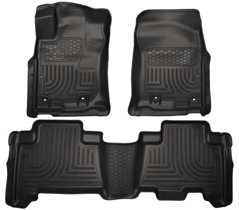 Husky Liners 13-24 Toyota 4Runner WeatherBeater Black Front &amp; 2nd Seat Floor Liners - 99571
