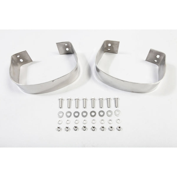 Rugged Ridge 76-95 Jeep CJ / Jeep Wrangler Stainless Steel Rear Bumperettes - 11108.01 for 1987-2006 Jeep Wrangler - front vi