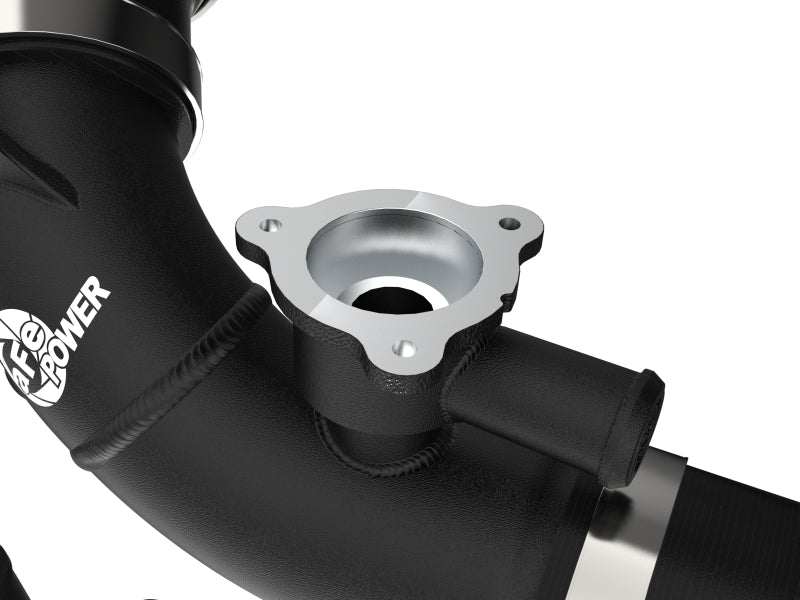 aFe 22+ Toyota Tundra V6-3.5L (tt) BladeRunner 2.5in Aluminum Hot Charge Pipe - Black - 46-20568-B