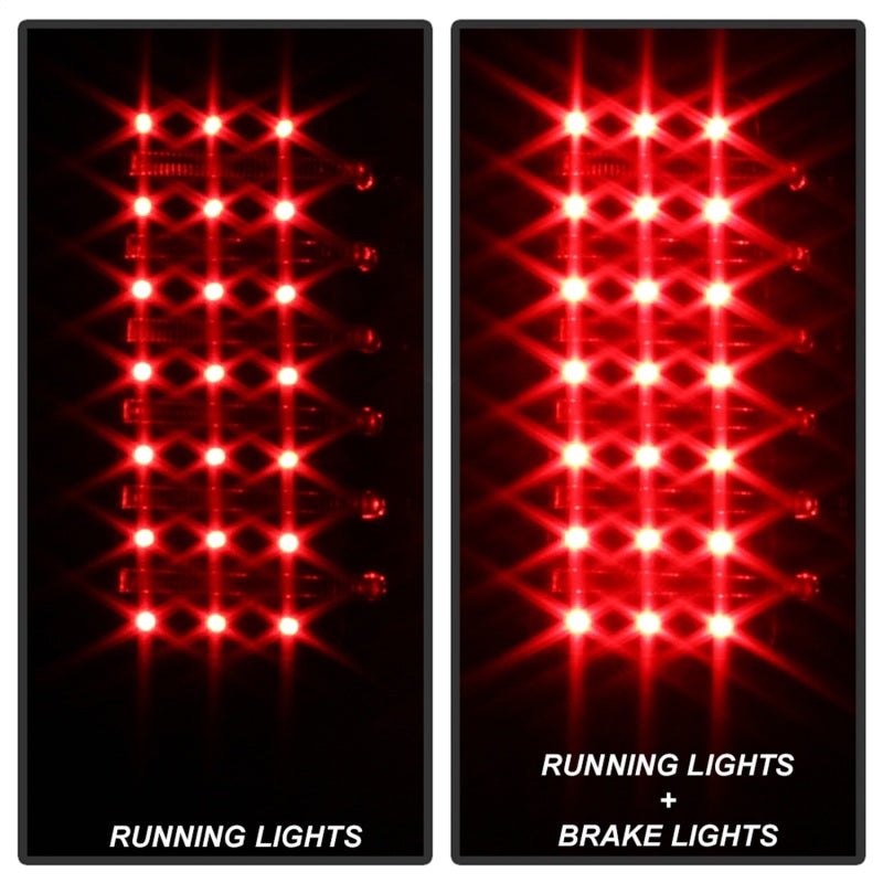 Xtune Hummer H3 06-09 ( Non H3T ) LED Tail Lights Black ALT-ON-HH306-LED-BK - 5017697