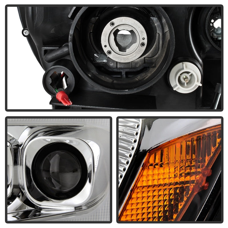 Spyder 11-13 Jeep Grand Cherokee - Light Bar Proj Headlights - Halo Model - Chro - PRO-YD-JGC11-LB-C - 5085801