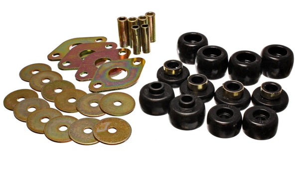 Energy Suspension 93-98 Toyota T100 Black Body Cab Mount Set - 8.4105G for 1993-1998 Toyota T100 - front view