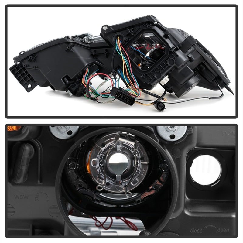 Spyder Lexus GS 300 / 350 / 450 06-11 Headlights - HID Model Only - Black PRO-YD-LG06-HID-DRL-BK - 5082800