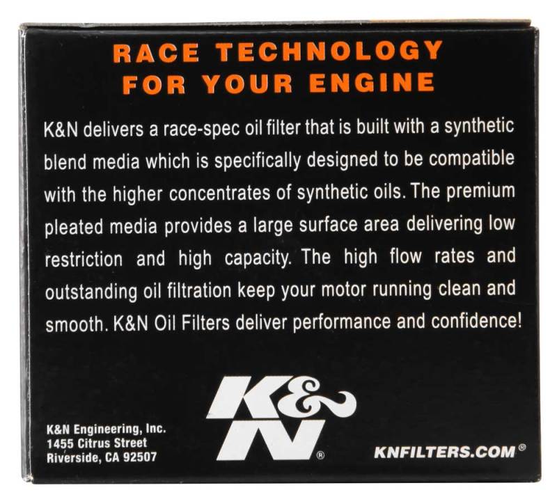 K&amp;N Honda / Kawasaki / Yamaha / Triumph 3in OD x .75ID x 2.210in H Oil Filter - KN-401