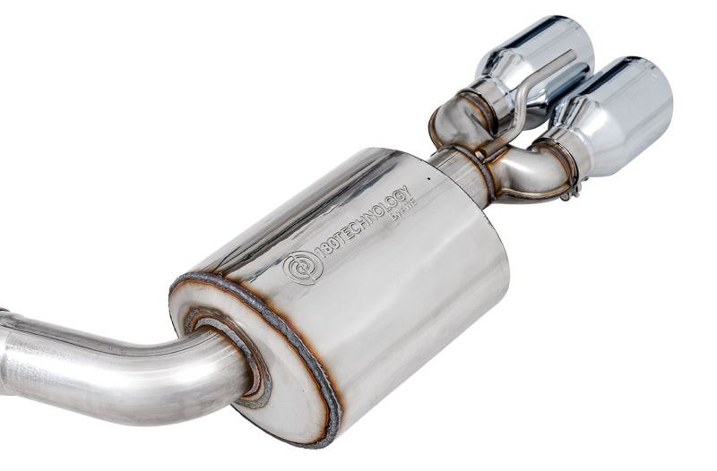 AWE Tuning 2015+ Dodge Challenger 6.4L/6.2L Non-Resonated Touring Edition Exhaust - Quad Silver Tips - 3020-42074