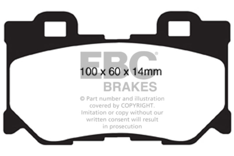 EBC 08-13 Infiniti FX50 5.0 Redstuff Rear Brake Pads - DP31824C