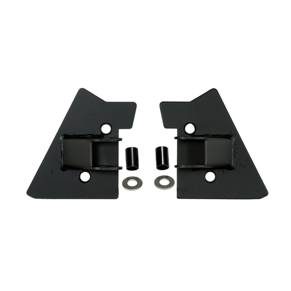 Rugged Ridge 97-02 Jeep Wrangler TJ Black Mirror Relocation Brackets - 11025.02 for 1997-2006 Jeep Wrangler - front view