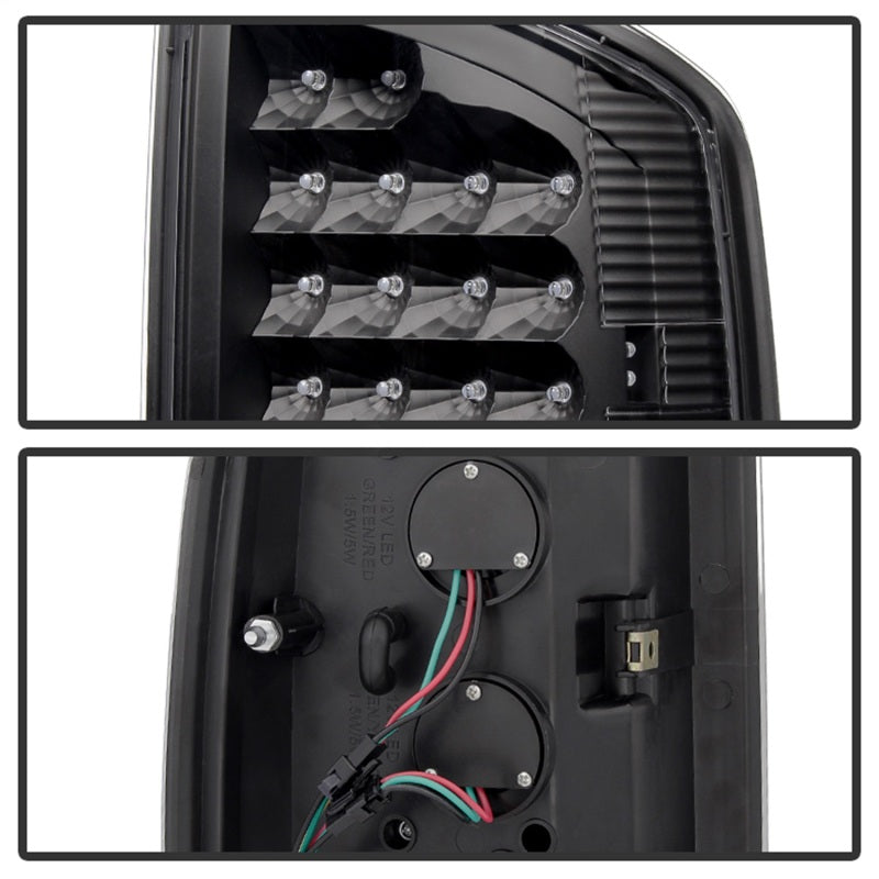 Xtune Dodge Ram 02-06 1500 / Ram 2500/3500 03-06 LED Tail Light Black ALT-JH-DR02-LED-BK - 5072979