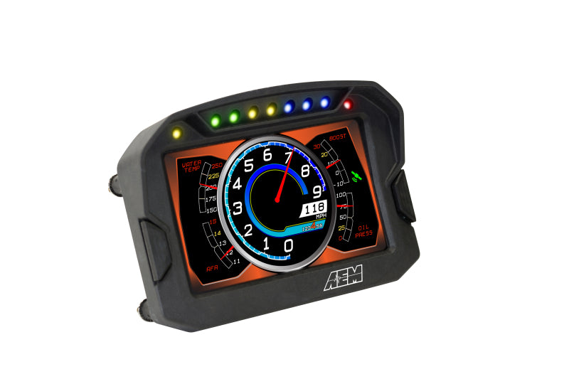 AEM CD-5LG Carbon Logging Digital Dash Display w/ Internal 10Hz GPS &amp; Antenna - 30-5603