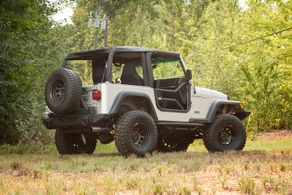 Rugged Ridge Tube Doors Locking 97-06 Jeep Wrangler TJ - 11509.20 for 1997-2006 Jeep Wrangler - front view